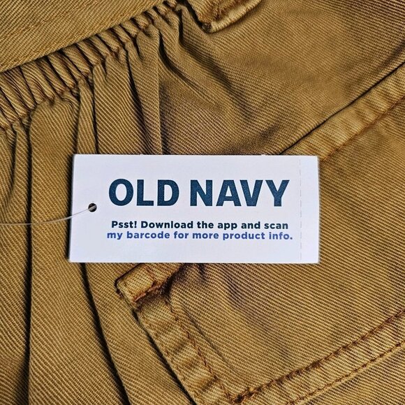 💎013 Old Navy High-Waisted Paper Bag Tie Waist Twill Shorts - Picture 9 of 13